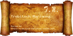 Trebitsch Marianna névjegykártya